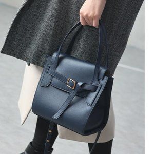 JAZZQ Leather cross-body Handbag - Navy